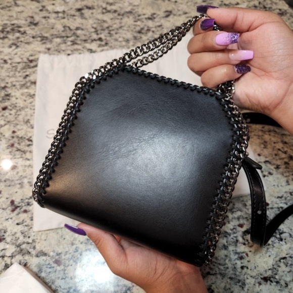 NEW Stella McCartney Falabella Mini Bag Black - Picture 2 of 8
